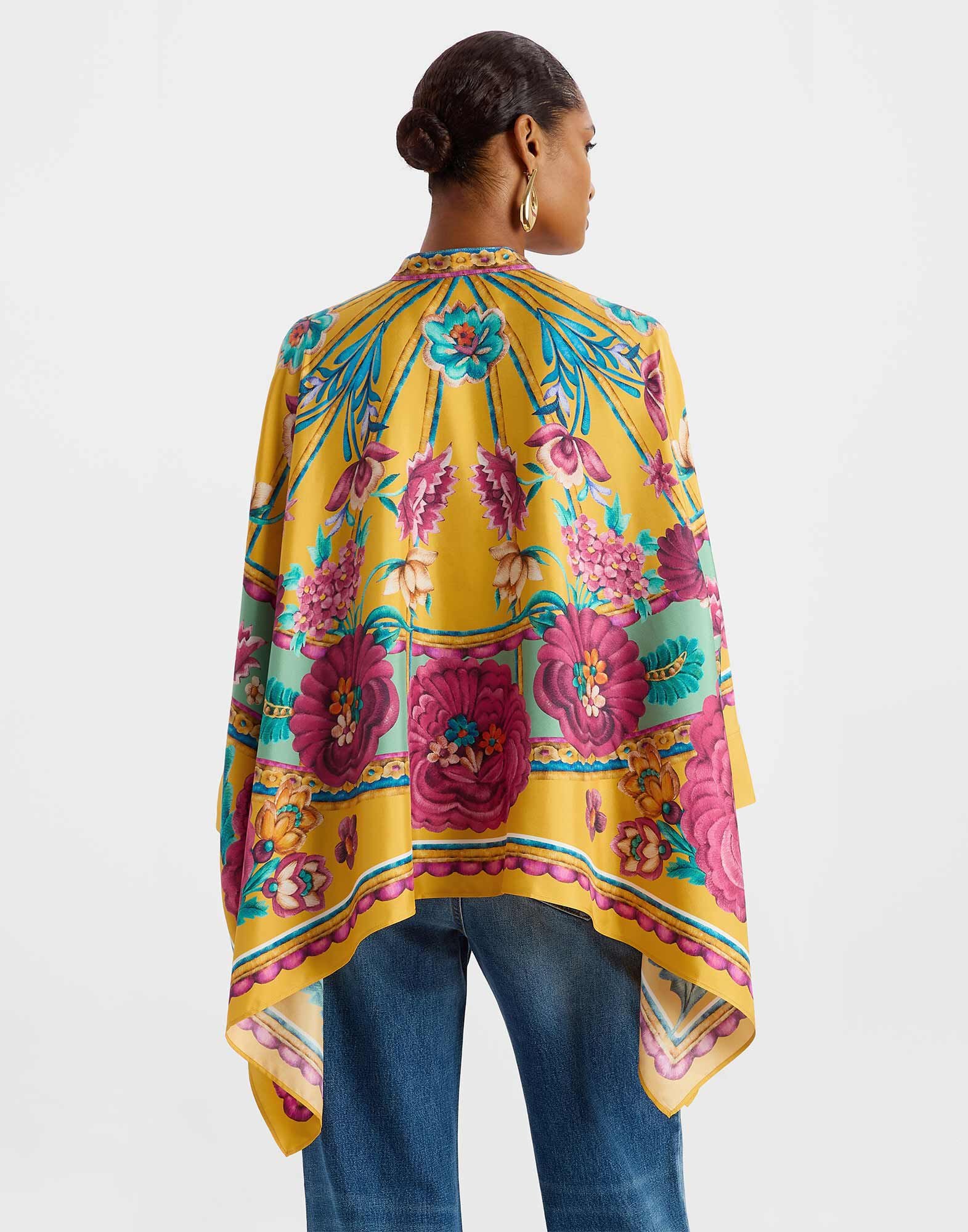 Foulard Shirt La DoubleJ: Zodiac Placée Marigold Foulard Shirt La DoubleJ: Zodiac Placée Marigold SHI0167LAC008