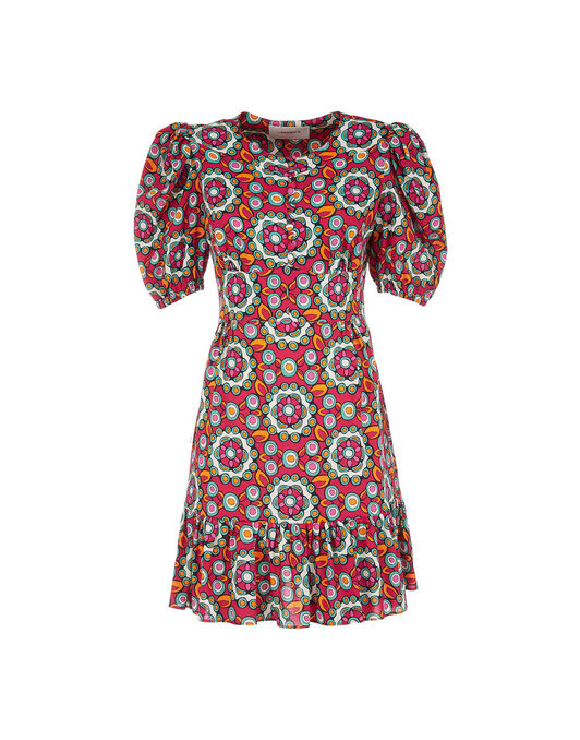 Coquette Dress LaDoubleJ: Kaleidoscope Fuxia DRE0249VIS001