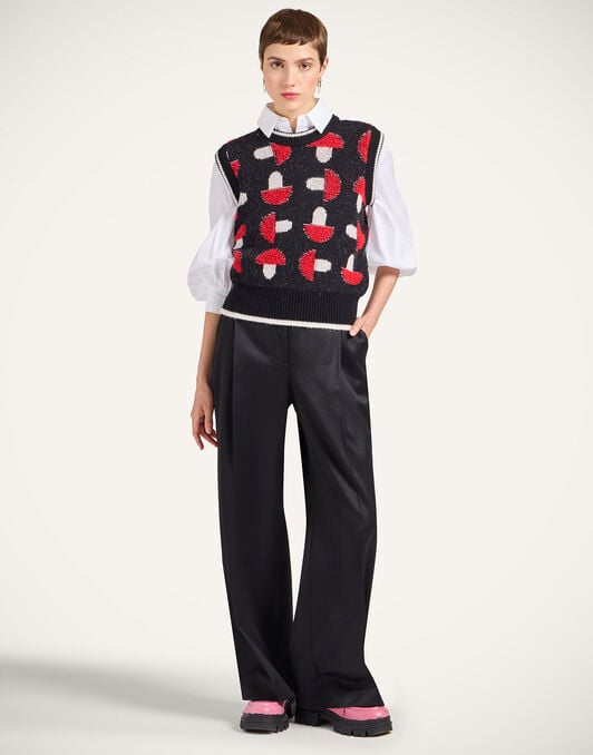 Fun-Guy Gilet La DoubleJ: Black & Red Fun-Guy Gilet La DoubleJ: Black & Red PUL0295KNI193