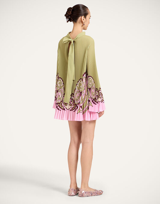 Twirling Tunic La DoubleJ: Kells Swirl Placée Green DRE1115CHF007