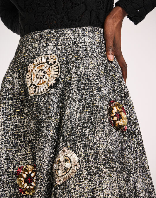 Dolce Vita Skirt La DoubleJ: Solid Black & White Dolce Vita Skirt La DoubleJ: Solid Black & White SKI0175EMB116