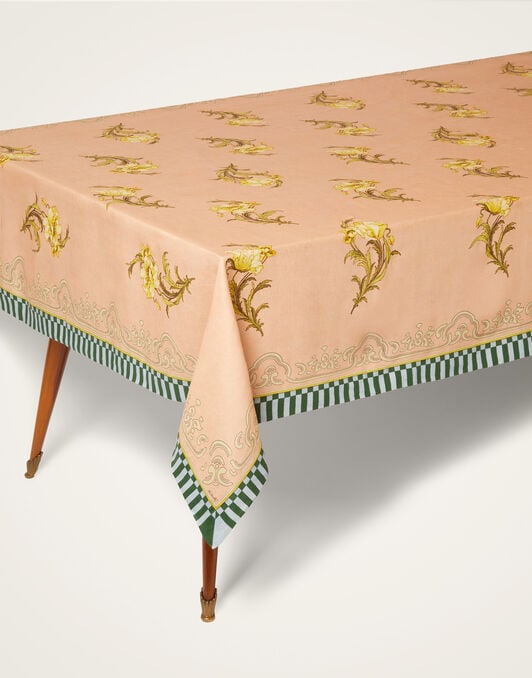 Large Tablecloth La DoubleJ: Nymph Bloom Placée Blush TBC0018LIN008
