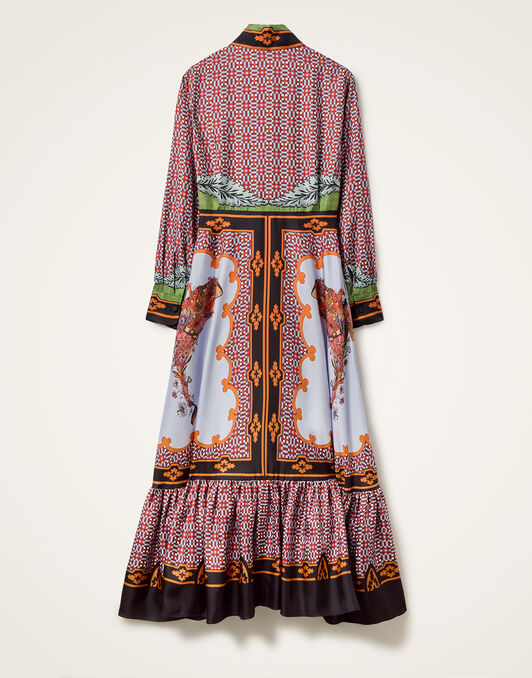 Long Sleeves San Pietro Dress La DoubleJ: Mariposa Placée Celeste Long Sleeves San Pietro Dress La DoubleJ: Mariposa Placée Celeste DRE0969SIL006