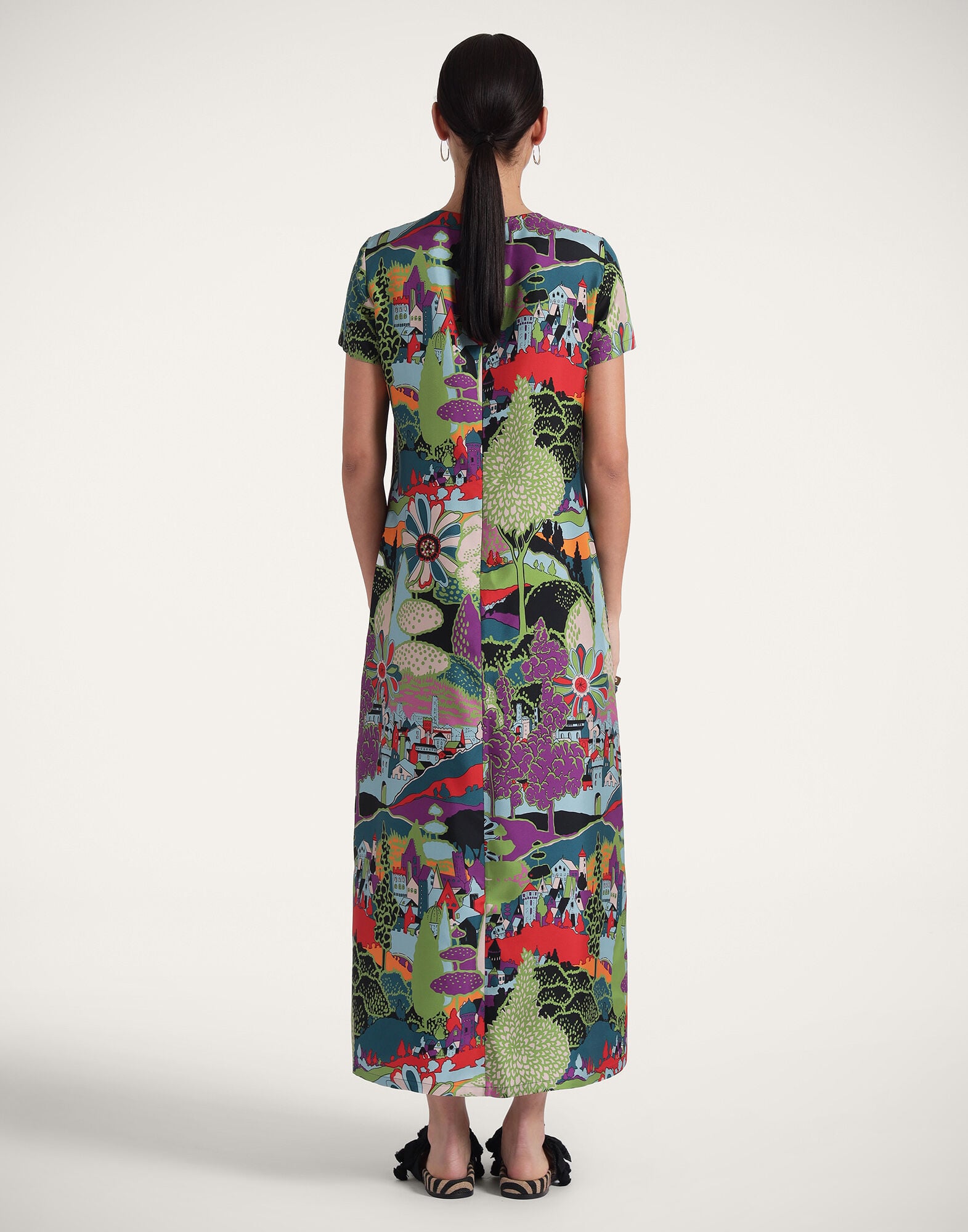 Swing Dress La DoubleJ: Paesaggio DRE0001SIL001