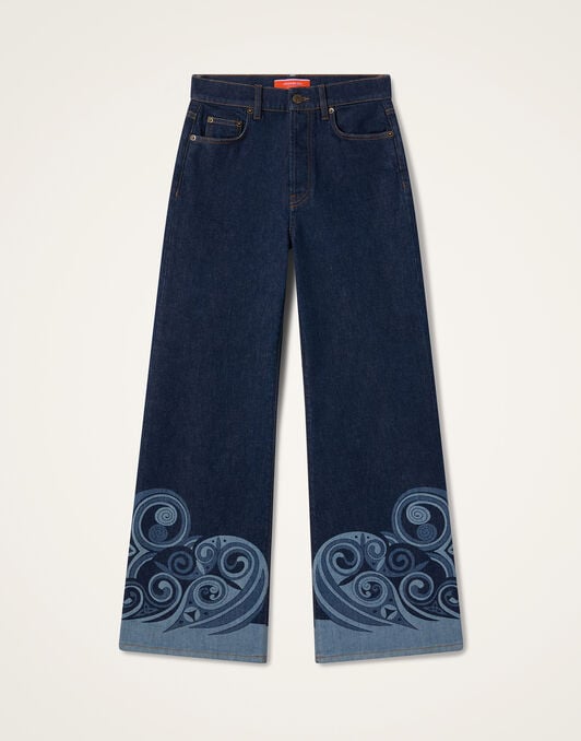 The Cropped Flare Jean La DoubleJ: Kells Placée Indigo The Cropped Flare Jean La DoubleJ: Kells Placée Indigo TRO0202DEN015