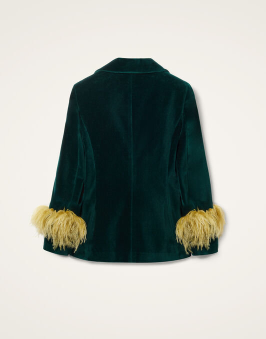 Keaton Jacket La DoubleJ: Blue Petrol JAC0073VEL011