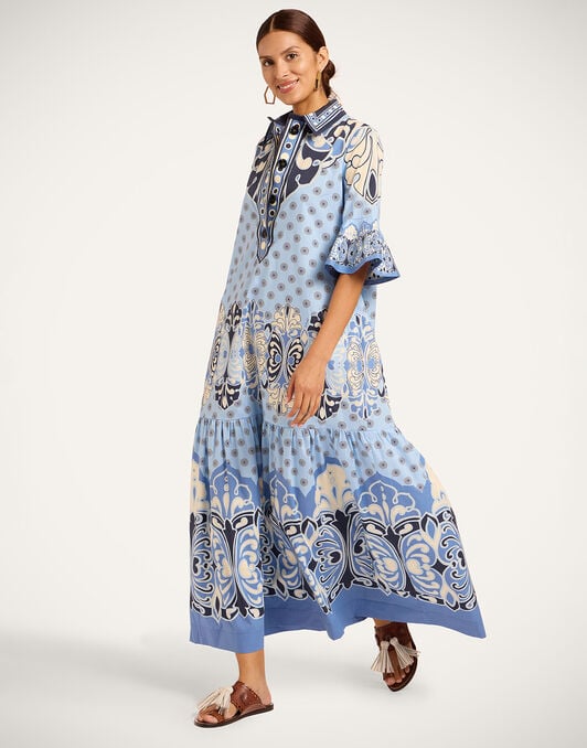 Artemis Dress La DoubleJ: Cocoon Placée Blue Artemis Dress La DoubleJ: Cocoon Placée Blue DRE0201COT097