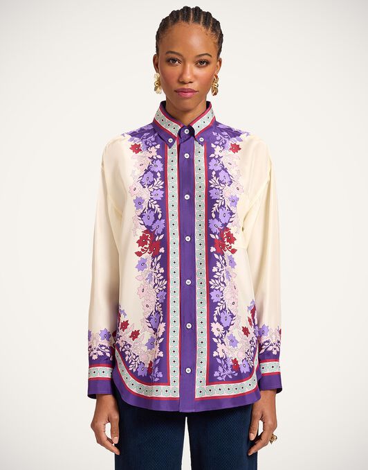 Better Than Your Boyfriend's Shirt La DoubleJ: Regalia Placée Ecru SHI0092SIL009