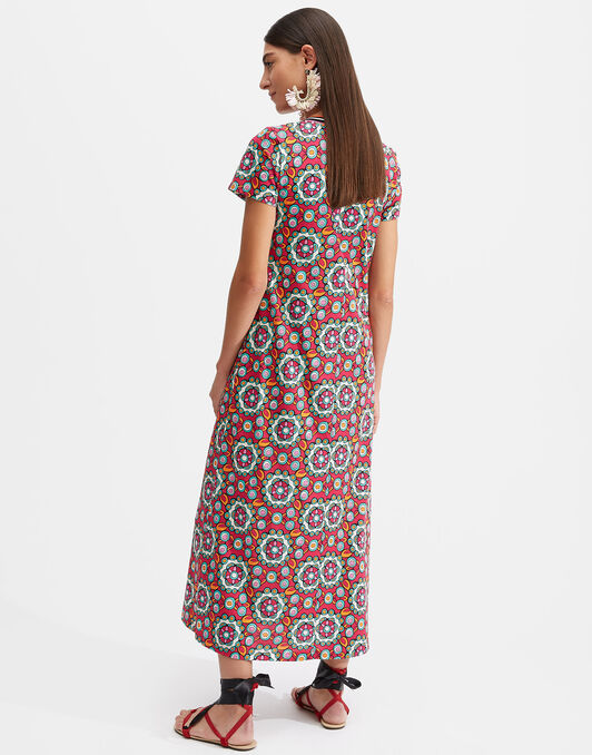 Sporty Swing Dress La DoubleJ: Kaleidoscope Fuxia Sporty Swing Dress LaDoubleJ: Kaleidoscope Fuxia DRE0247JER002