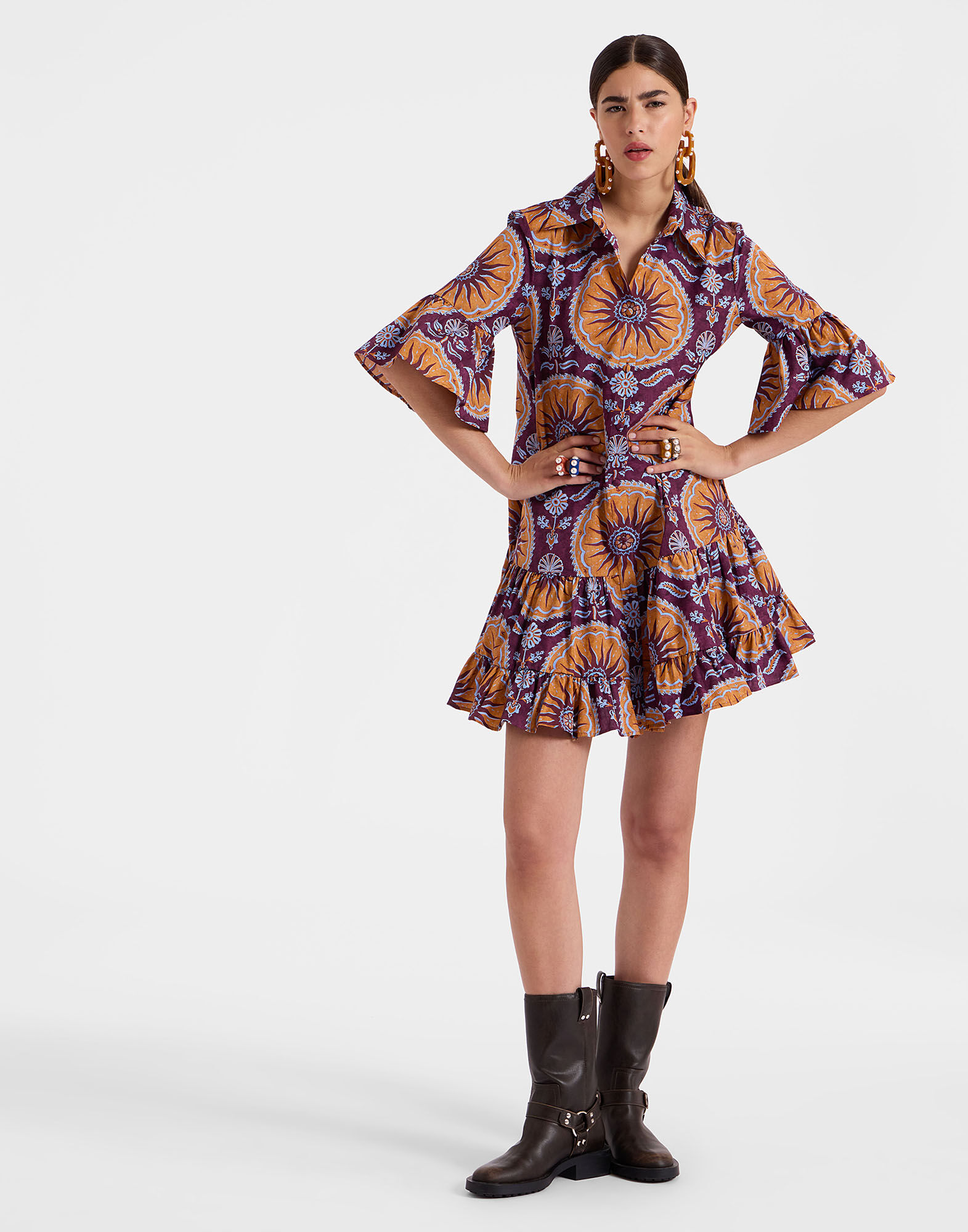 Choux Dress La DoubleJ: Sovereign Purple Choux Dress La DoubleJ: Sovereign Purple DRE0193COT039