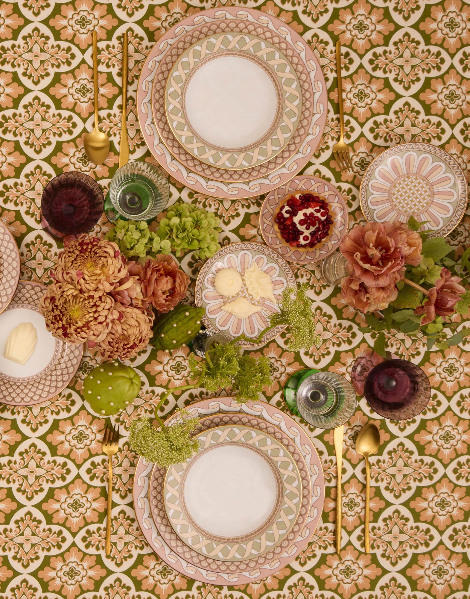 Large Tablecloth La DoubleJ: Palazzo Light Pink TBC0018COT073