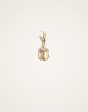 Khepri Charm La DoubleJ: 24K Gold Plate & Rhinestone CHM0024BRA009
