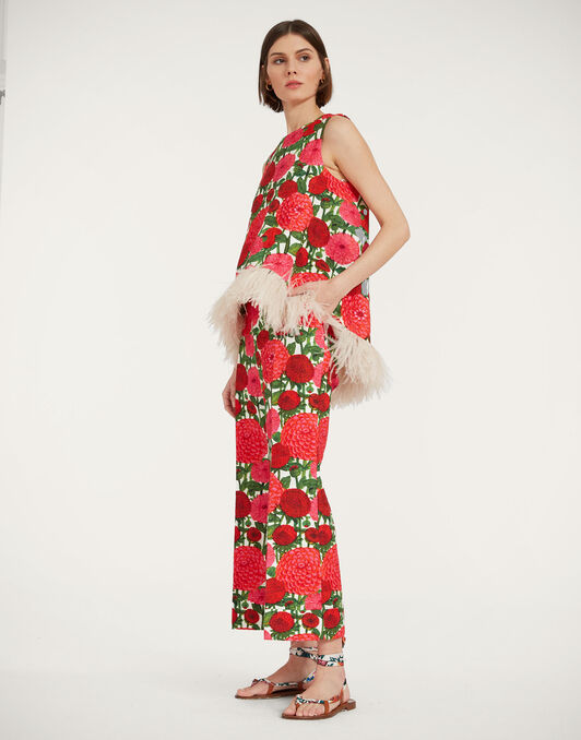 Hendrix Pants La DoubleJ: Pink Dahlias TRO0014COT005