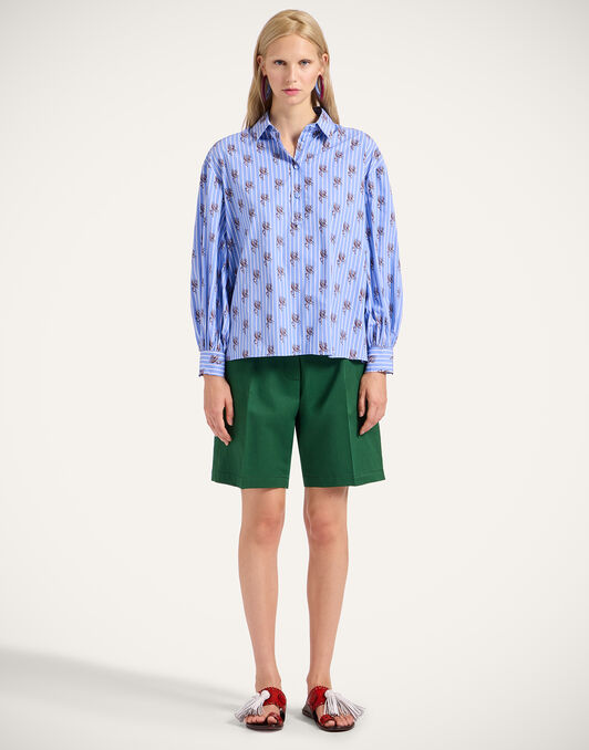 Poet Shirt La DoubleJ: Gryphos Light Blue Poet Shirt La DoubleJ: Gryphos Light Blue SHI0055COT059