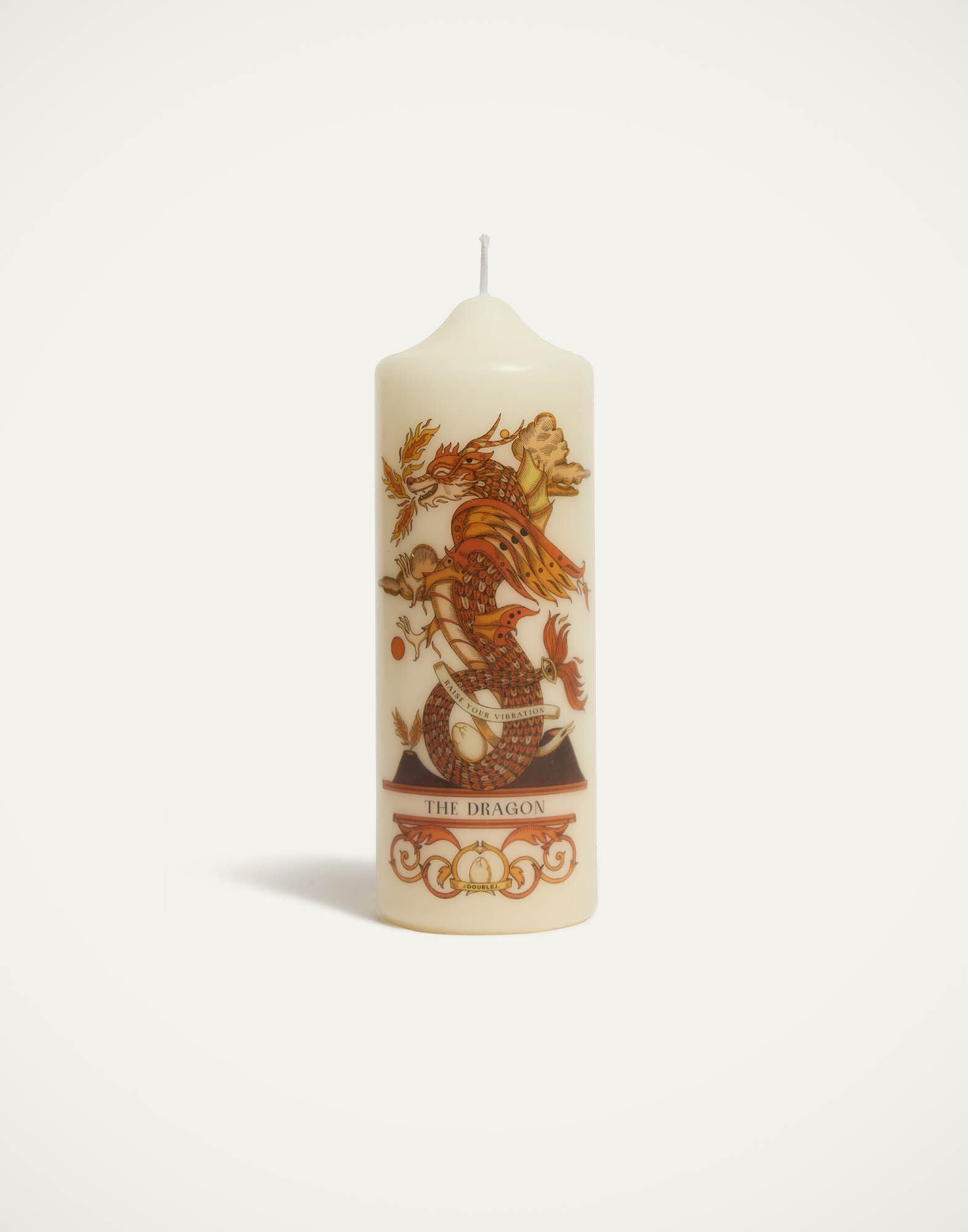 Printed Pillar Candle La DoubleJ: The Dragon Multicolor CAN0011WAX001
