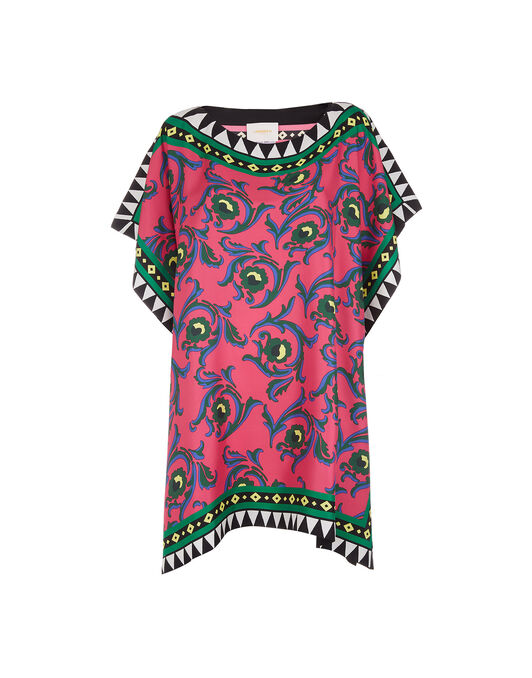 Scarf Dress LaDoubleJ: Cartwheel Fuxia DRE0223SIL006