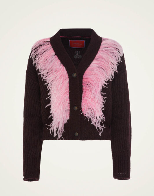 High Kick Cardigan La DoubleJ: Bordeaux High Kick Cardigan La DoubleJ: Bordeaux PUL0175KNI098