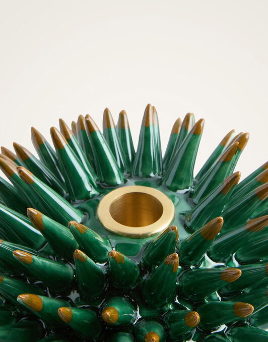 Spine Candle Holder La DoubleJ: Solid Forest Green Spine Candle Holder La DoubleJ: Solid Forest Green OTC0008CER004