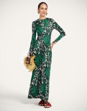 Long Sleeves Angelica Dress La DoubleJ: Quill Green DRE1122JER082