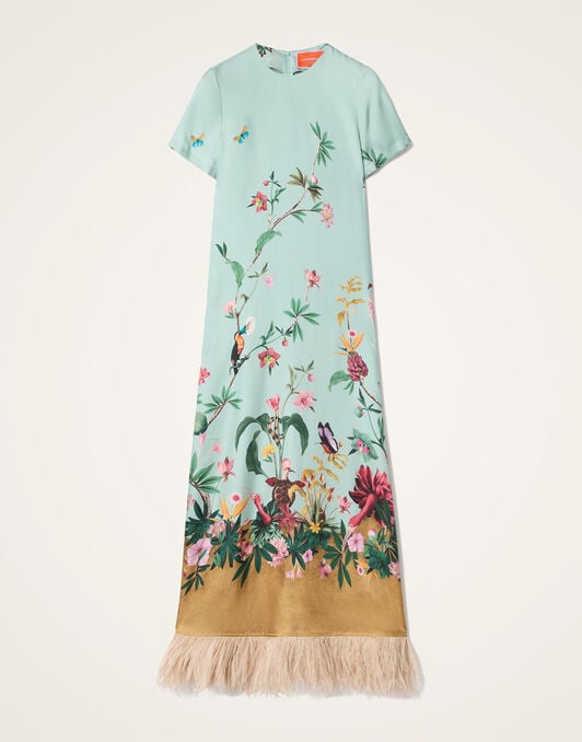Swing Dress La DoubleJ: Zooflora Placée Light Blue Swing Dress La DoubleJ: Zooflora Placée Light Blue DRE0864SIL026