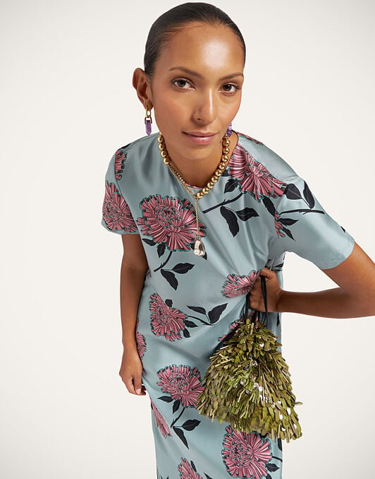 Swing Dress La DoubleJ: Feria Light Blue Swing Dress La DoubleJ: Feria Light Blue DRE0001SIL001