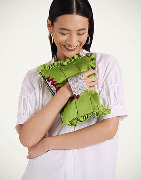 Hand Pochette La DoubleJ: Derby Lime BAG0059JCQ108