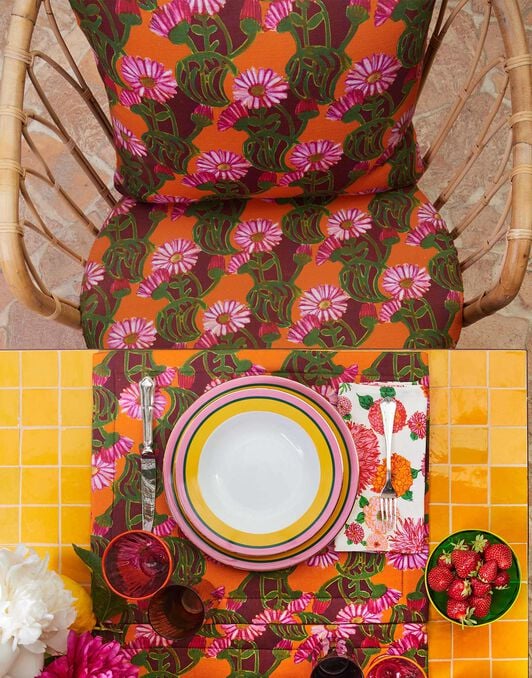 Cushion (45X45) La DoubleJ: Como Gerber Cushion (45X45) La DoubleJ: Como Gerber CUS0013COT034