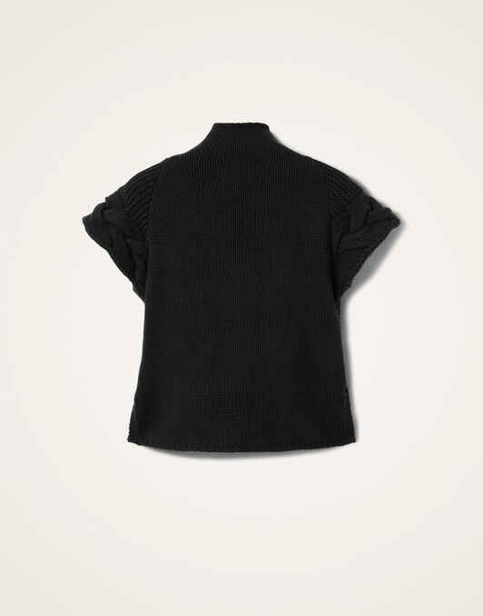 Portrait Top La DoubleJ: Solid Black PUL0204KNI120