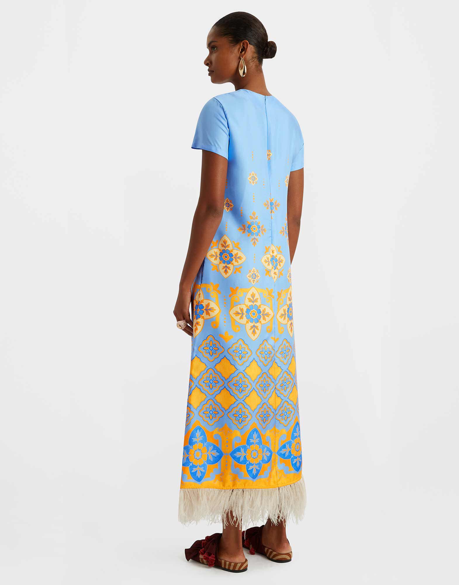 Swing Dress La DoubleJ: Partenope Light Blue DRE0864SIL026