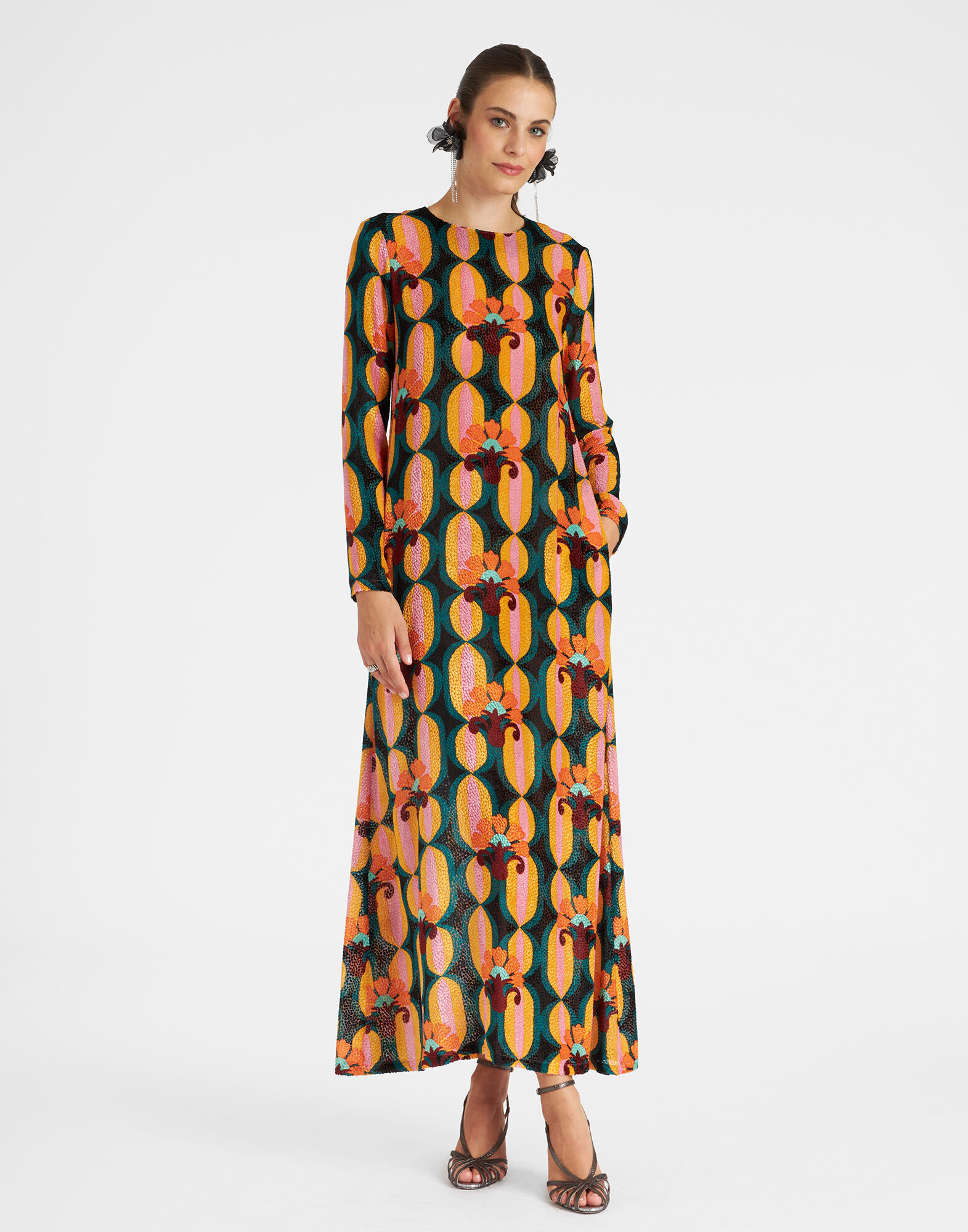 Long Sleeve Swing Dress