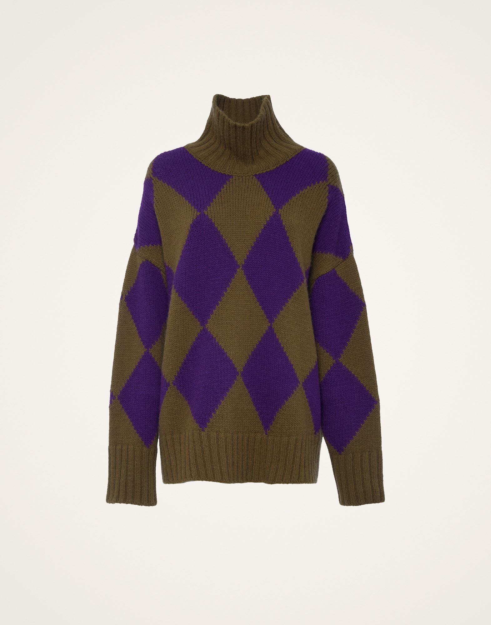 Argyle Sweater La DoubleJ: Green/Purple Argyle Sweater La DoubleJ: Green/Purple PUL0091KNI064