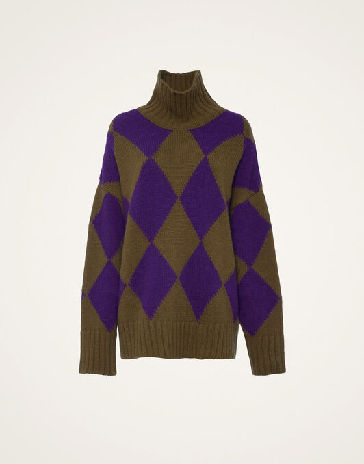 Argyle Sweater La DoubleJ: Green/Purple Argyle Sweater La DoubleJ: Green/Purple PUL0091KNI064