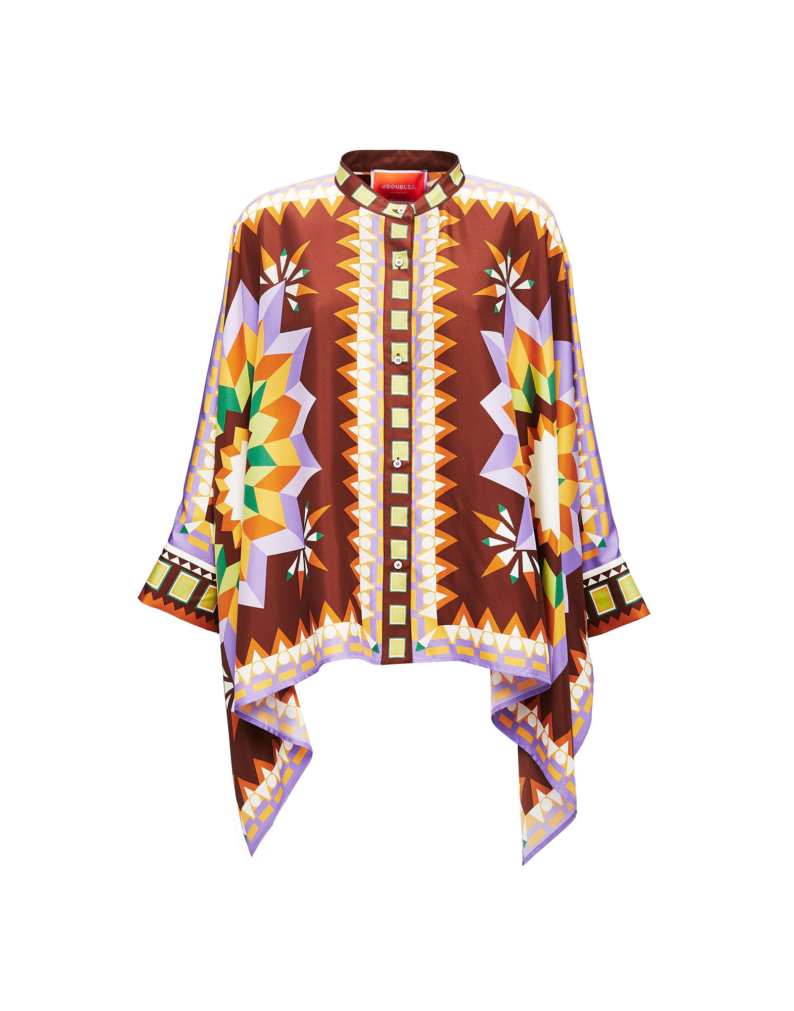 Foulard Shirt La DoubleJ: Sunset Moro Placée Foulard Shirt La DoubleJ: Sunset Moro Placée SHI0167LAC008