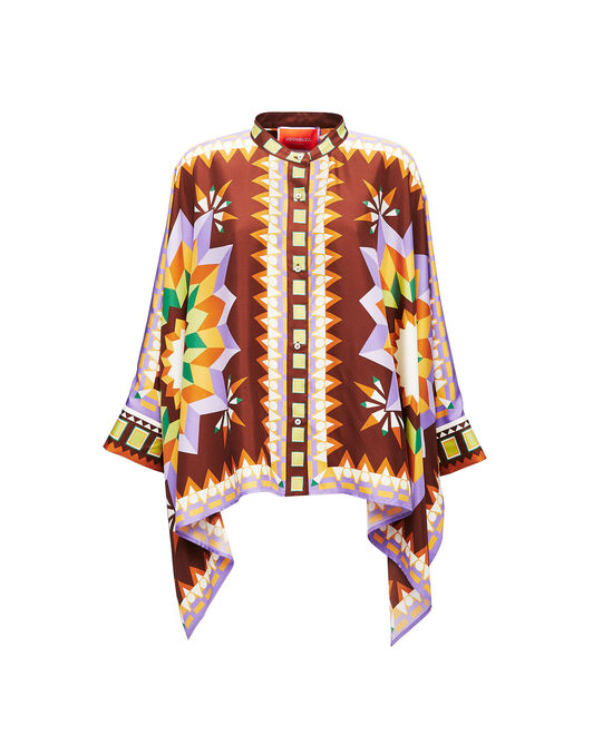 Foulard Shirt La DoubleJ: Sunset Moro Placée Foulard Shirt La DoubleJ: Sunset Moro Placée SHI0167LAC008