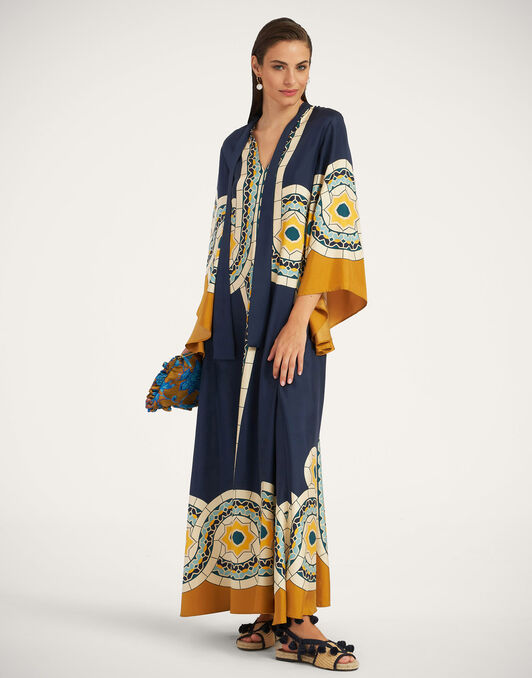 Magnifico Dress La DoubleJ: Mudejar Placée Blue DRE0232SIL006