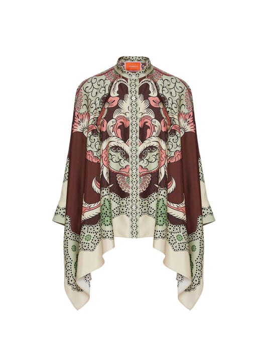 Foulard Shirt La DoubleJ: Portal Placée Brown SHI0167LAC008