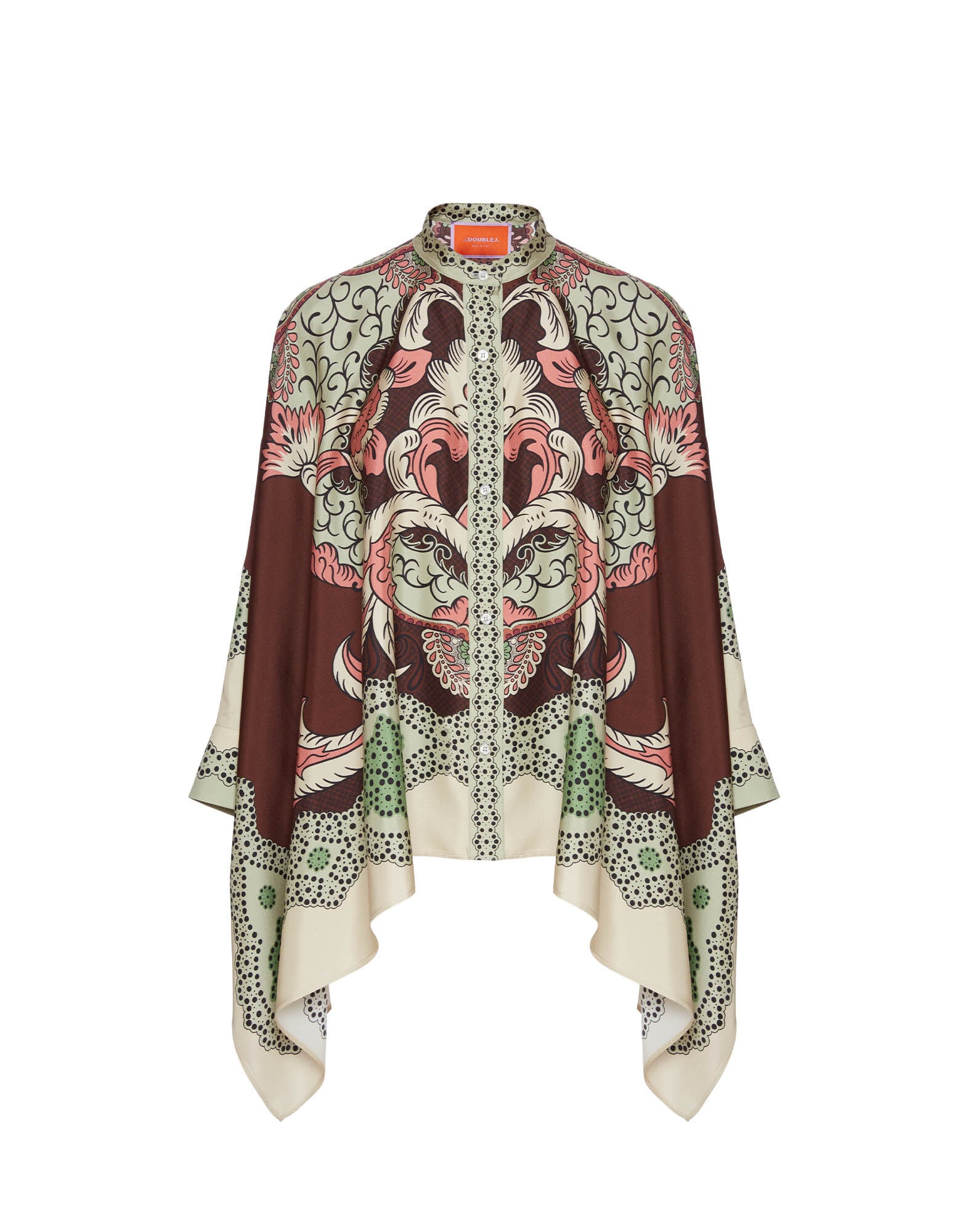 Foulard Shirt La DoubleJ: Portal Placée Brown SHI0167LAC008