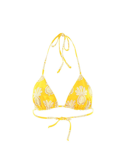 Triangle Bikini Top La DoubleJ: Pineapple Sunflower Triangle Bikini Top La DoubleJ: Pineapple Sunflower SWI0003LYC001