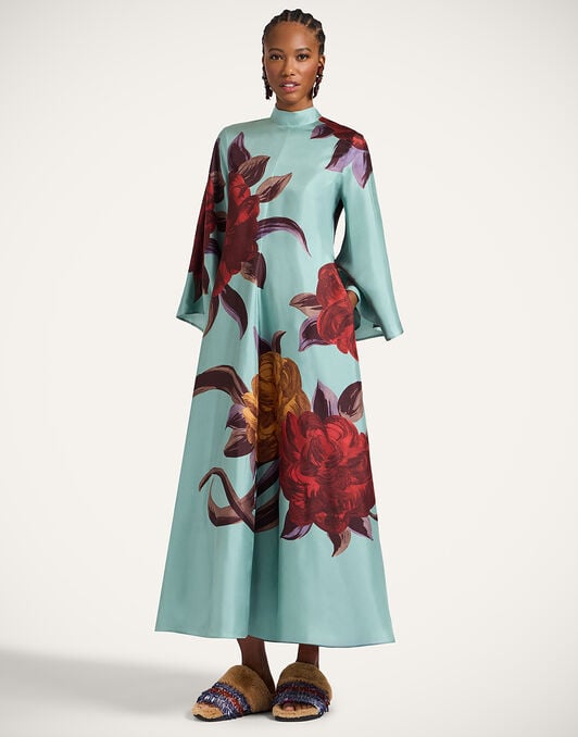 Magnifico Dress La DoubleJ: Peony Placée Light Blue Magnifico Dress La DoubleJ: Peony Placée Light Blue DRE0232SIL001