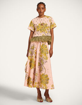 Drawstring Skirt La DoubleJ: Swathe Pink SKI0106SIL006