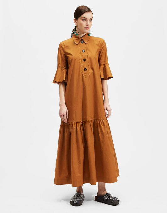 Artemis Dress La DoubleJ: Solid Camel Artemis Dress LaDoubleJ: Solid Camel DRE0201COT015