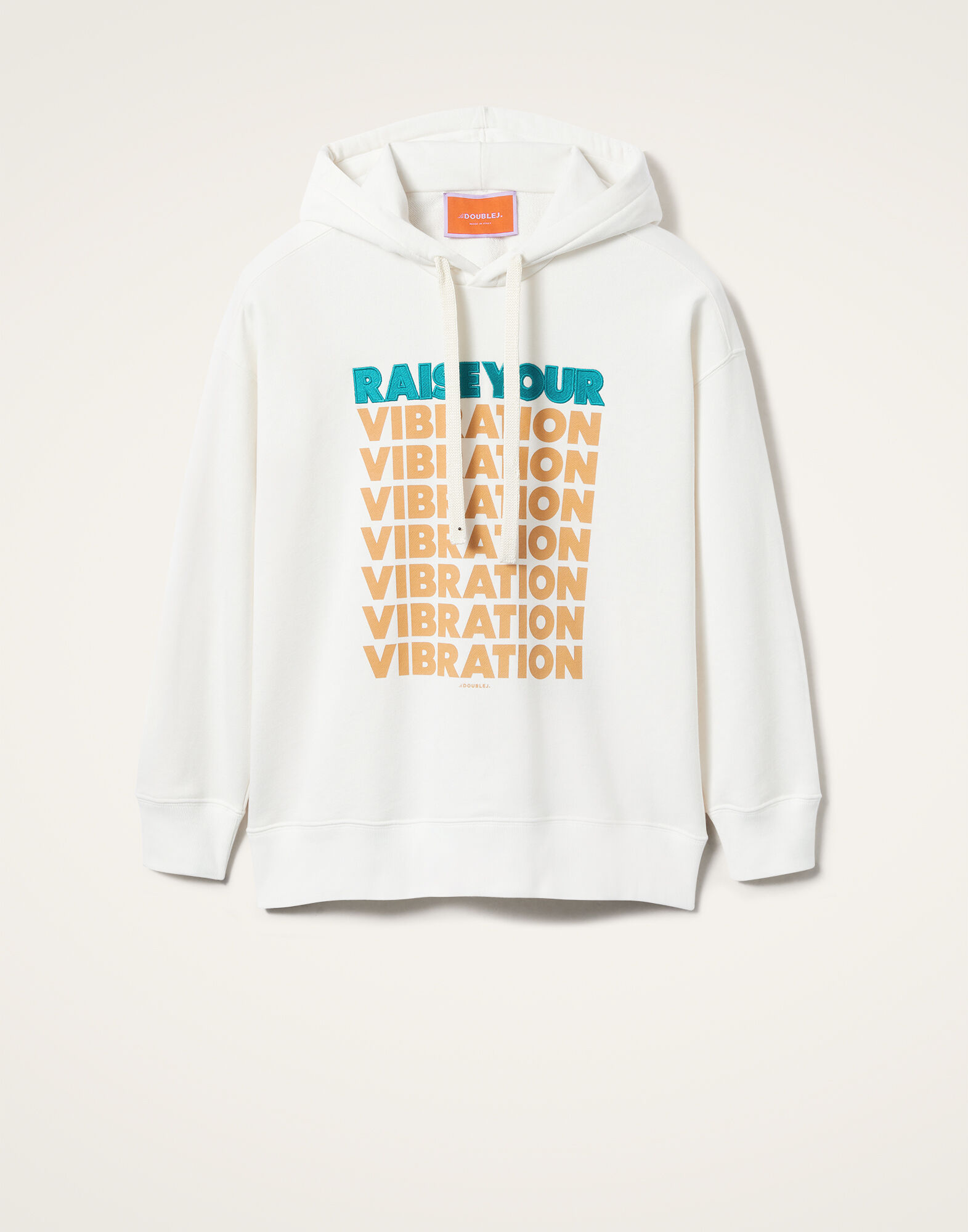Discman Hoodie La DoubleJ: Off White Discman Hoodie La DoubleJ: Off White SWE0017JER033