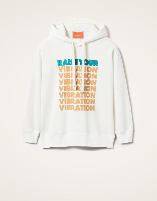 Discman Hoodie La DoubleJ: Off White Discman Hoodie La DoubleJ: Off White SWE0017JER033