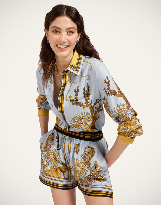 Boy Shirt La DoubleJ: Oceania Placée Light Blue Boy Shirt La DoubleJ: Oceania Placée Light Blue SHI0040SIL006