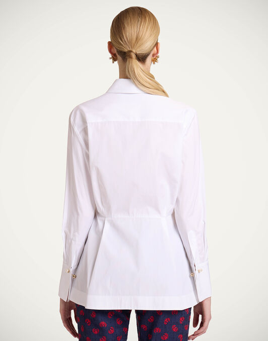 Iris Shirt La DoubleJ: Solid White Iris Shirt La DoubleJ: Solid White SHI0113COT064