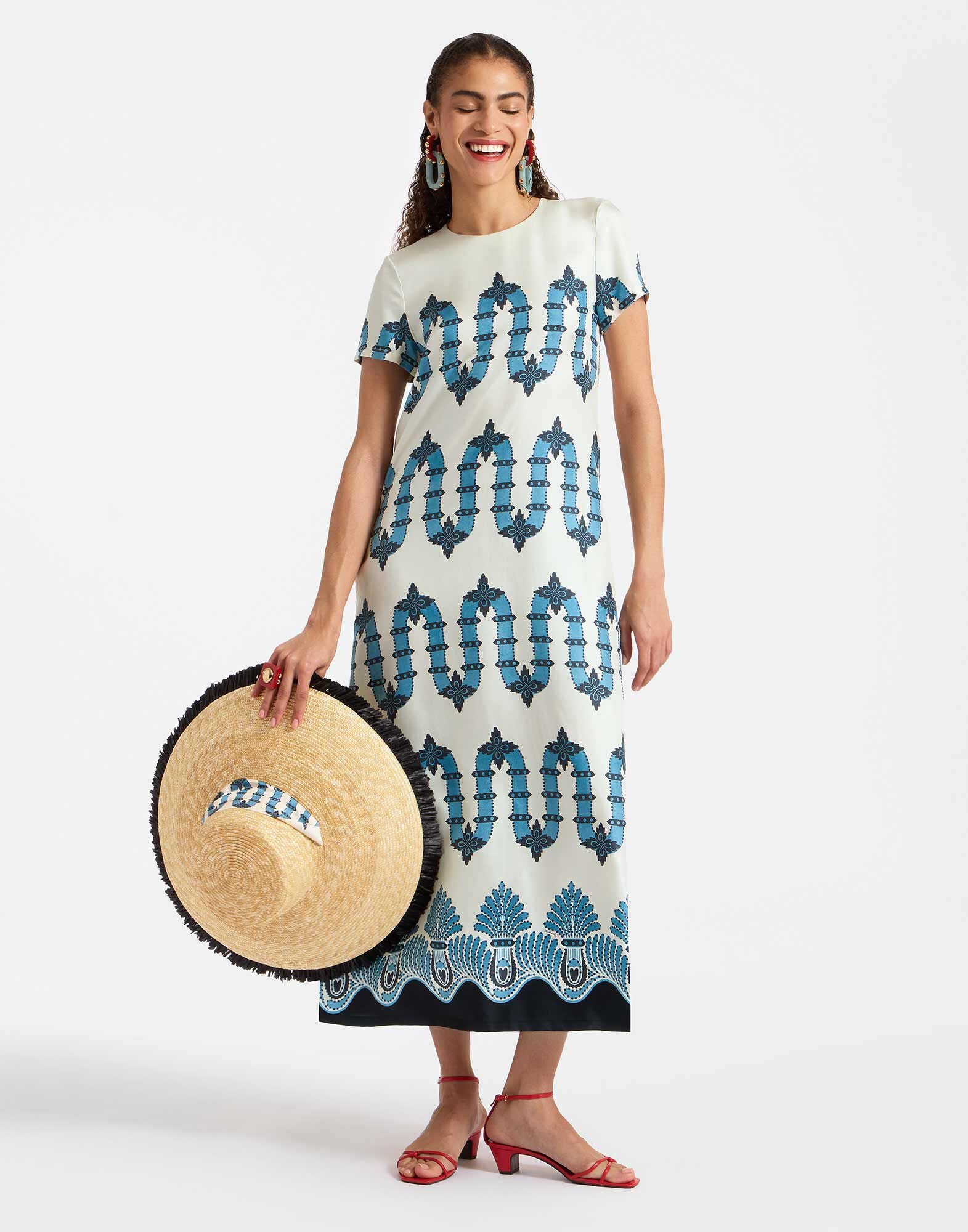 Swing Dress La DoubleJ: Scirocco Placée Ivory Swing Dress La DoubleJ: Scirocco Placée Ivory DRE0001SIL001