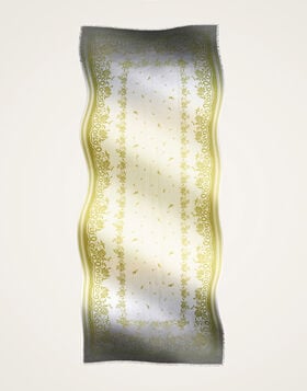 Scarf (70X180) La DoubleJ: Oasis Placée Green SCA0097MOS001