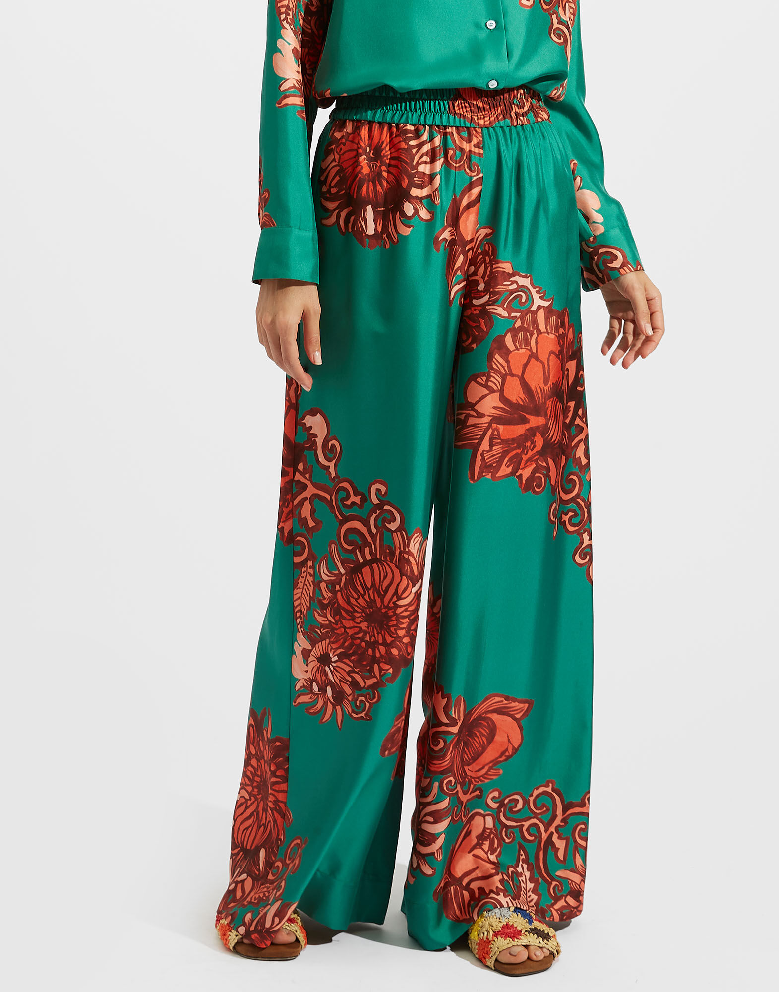 Palazzo Pants La DoubleJ: Anemone Ghirlanda Palazzo Pants La DoubleJ: Anemone Ghirlanda TRO0026SIL006