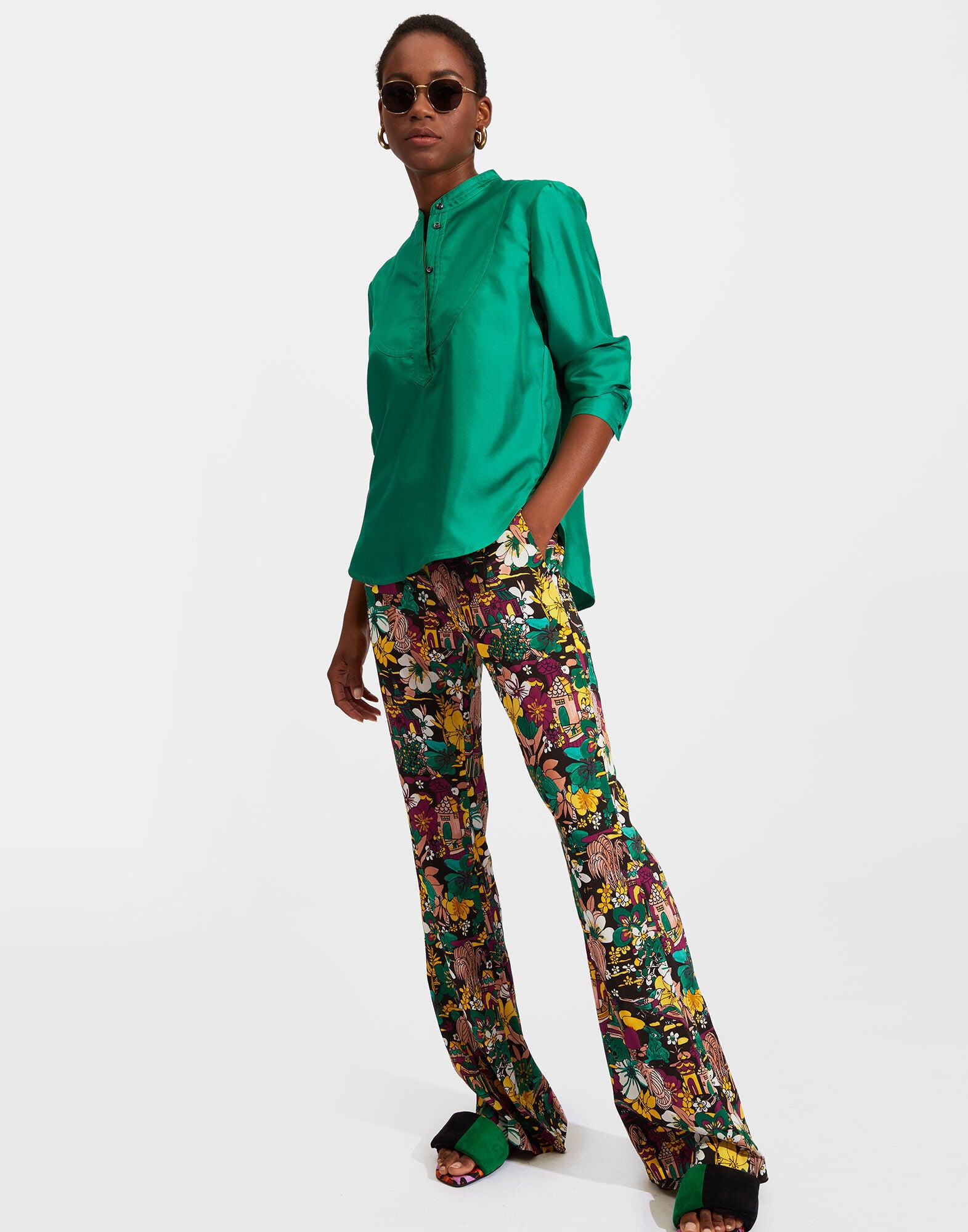 Portofino Shirt La DoubleJ: T.Unita Verde Emerald Portofino Shirt La DoubleJ: T.Unita Verde Emerald SHI0046SIL001