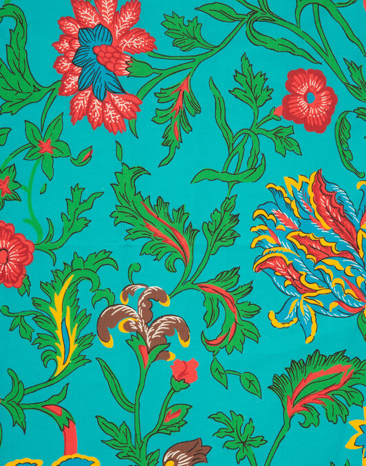 Dishtowel La DoubleJ: Dragon Flower Turchese DST0001COT019